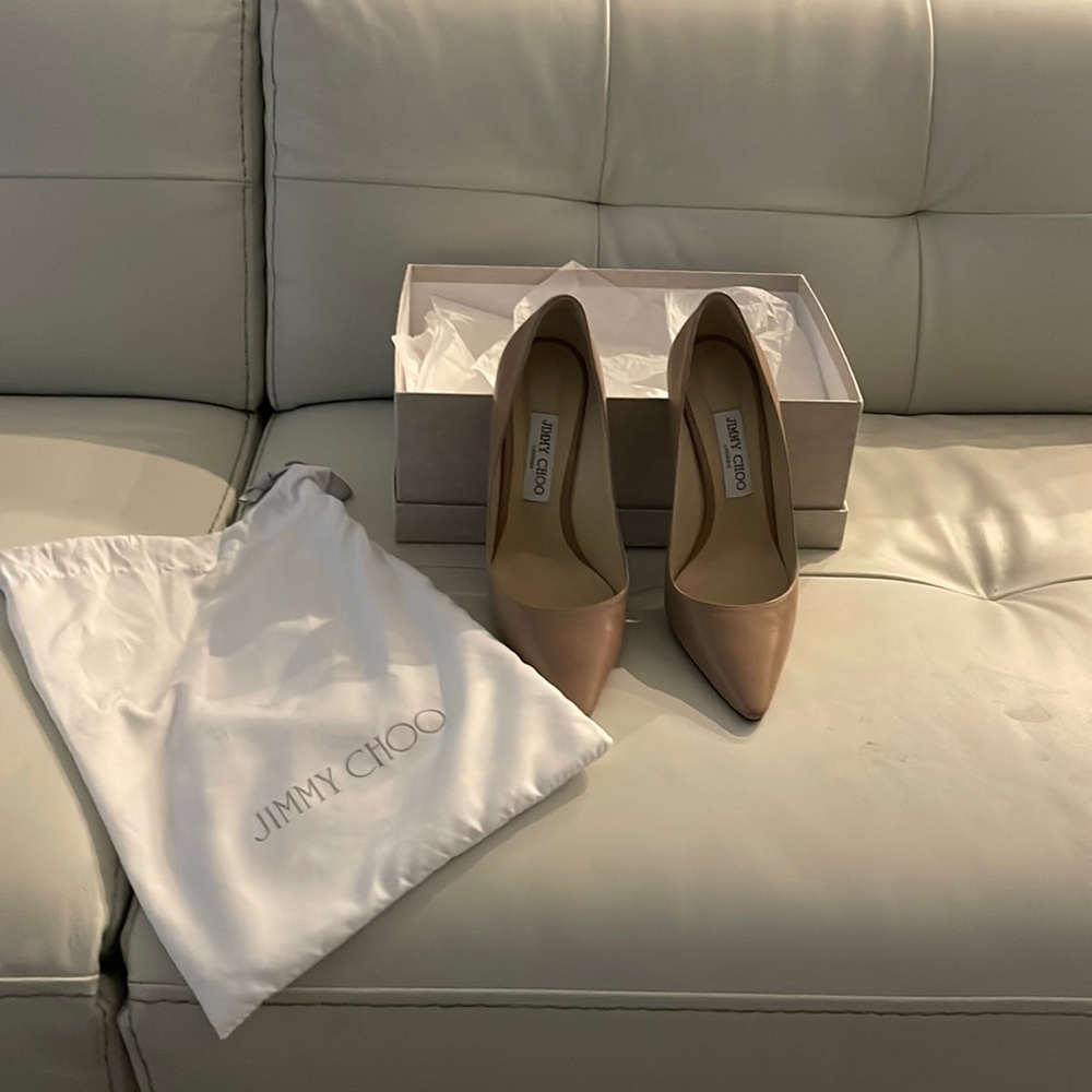 Jimmy choo romy 100 ballet pink pump
